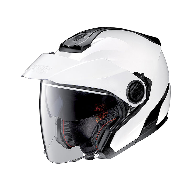 Nolan N40-5 06 Classic N-Com Open Face Helmet Metal White