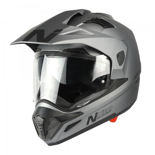 Nitro MX671 DVS Pinlock Ready Adventure Helmet Satin Gun Metal