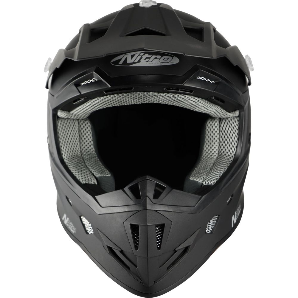 Nitro MX700 Uno Motocross Helmet Satin Black - FREE UK Shipping, FREE 365 Day Returns | Moto Central