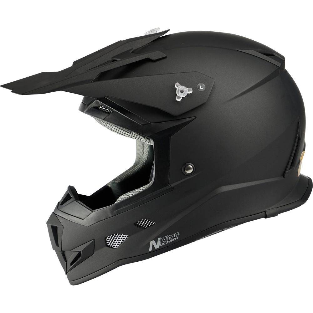 Nitro MX700 Uno Motocross Helmet Satin Black