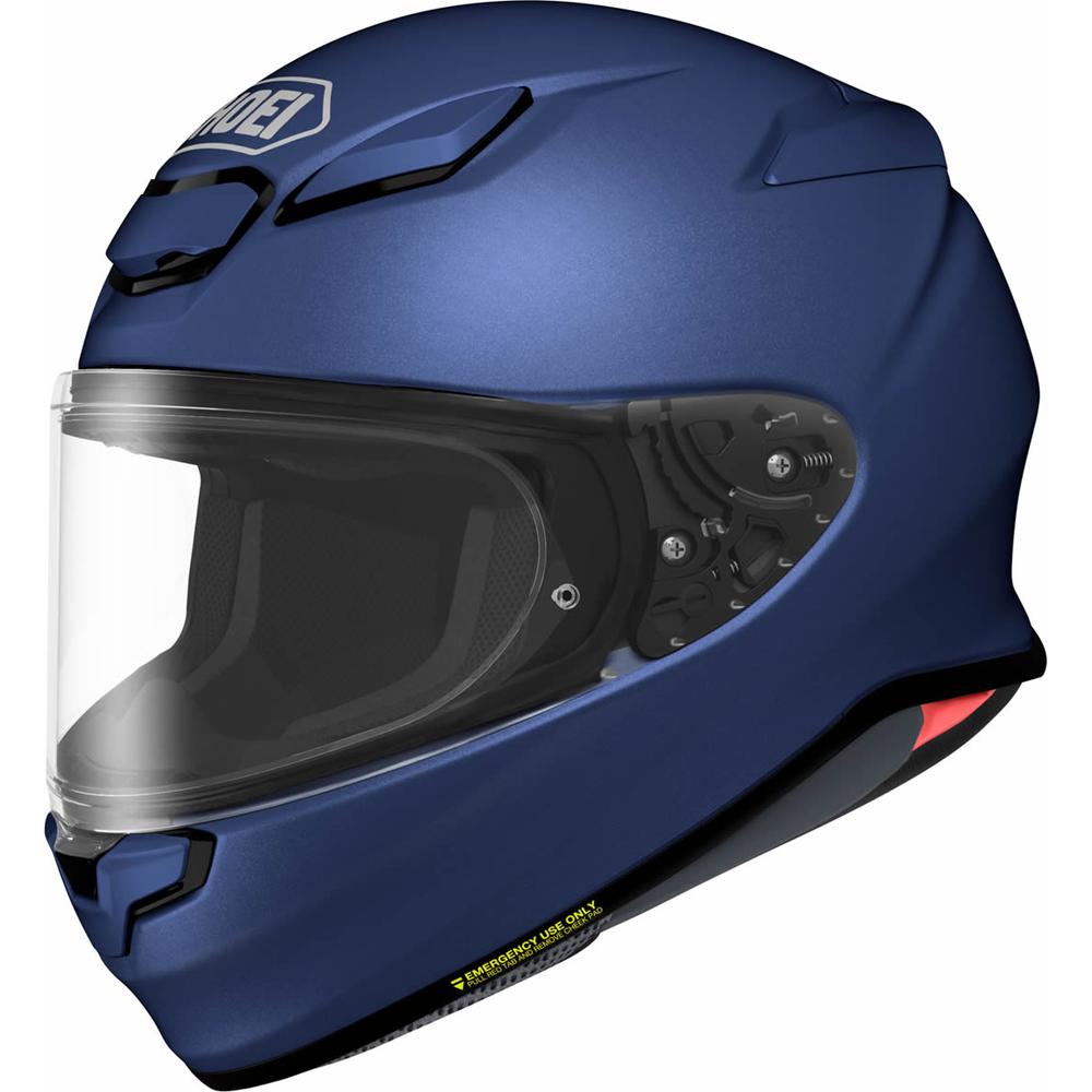 Shoei NXR2 Plain Full Face Helmet Matt Blue Metallic - FREE UK Shipping, FREE 365 Day Returns | Moto Central