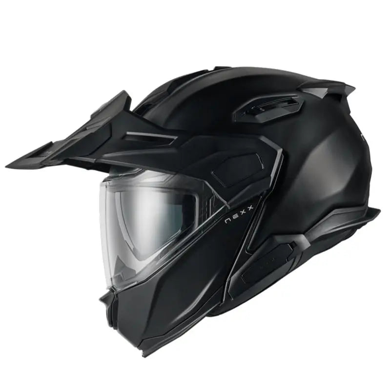 Nexx X.Lifecountry Plain Adventure Helmet Black - FREE UK Shipping, FREE 365 Day Returns | Moto Central