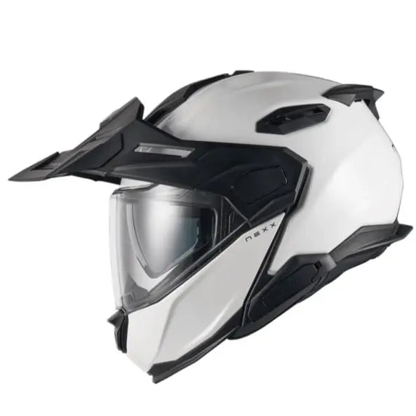 Nexx X.Lifecountry Plain Adventure Helmet White - FREE UK Shipping, FREE 365 Day Returns | Moto Central