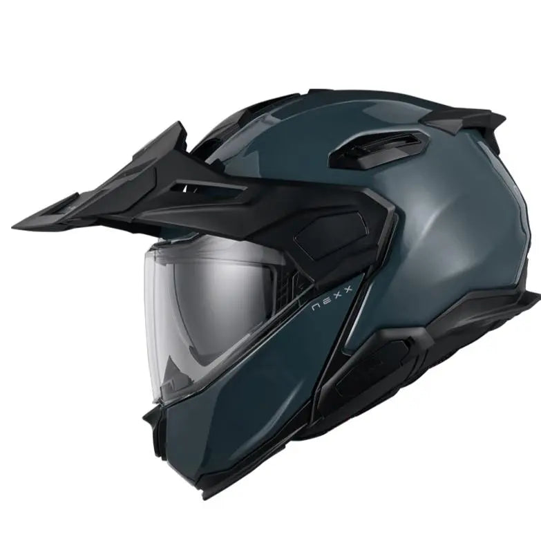 Nexx X.Lifecountry Plain Adventure Helmet Wild Blue - FREE UK Shipping, FREE 365 Day Returns | Moto Central