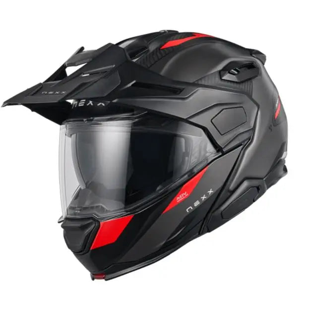 Nexx X.Lifecountry Terra Adventure Helmet Matt Grey / Red - FREE UK Shipping, FREE 365 Day Returns | Moto Central