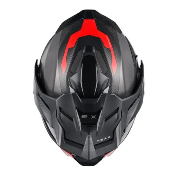 Nexx X.Lifecountry Terra Adventure Helmet Matt Grey / Red - FREE UK Shipping, FREE 365 Day Returns | Moto Central