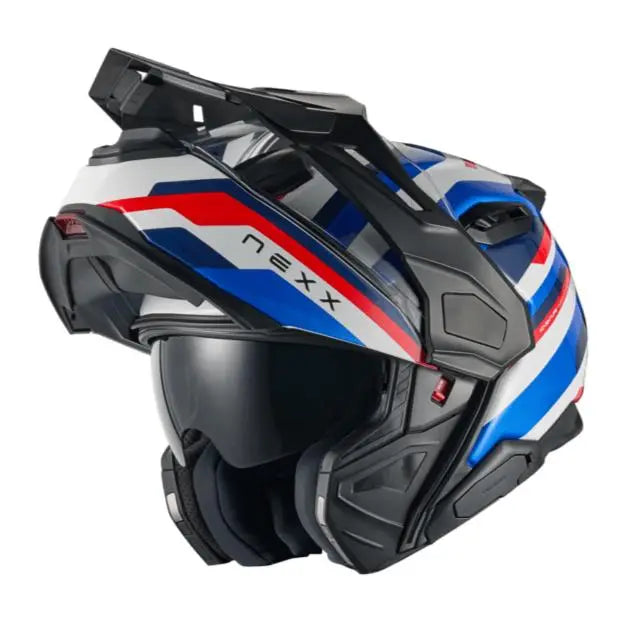 Nexx X.Lifecountry Westbound Adventure Helmet Matt Blue / Red - FREE UK Shipping, FREE 365 Day Returns | Moto Central