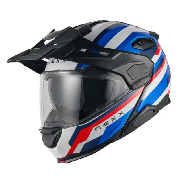 Nexx X.Lifecountry Westbound Adventure Helmet Matt Blue / Red - FREE UK Shipping, FREE 365 Day Returns | Moto Central