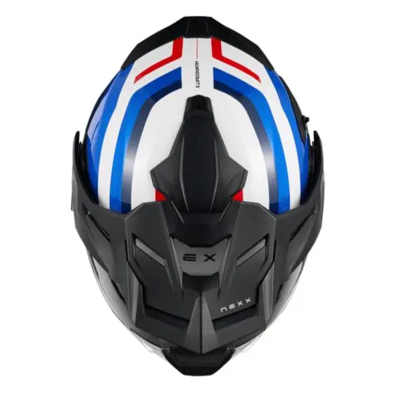 Nexx X.Lifecountry Westbound Adventure Helmet Matt Blue / Red - FREE UK Shipping, FREE 365 Day Returns | Moto Central