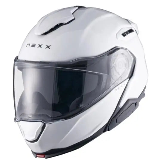 Nexx X.Lifetour Plain Flip Up Helmet White - FREE UK Shipping, FREE 365 Day Returns | Moto Central