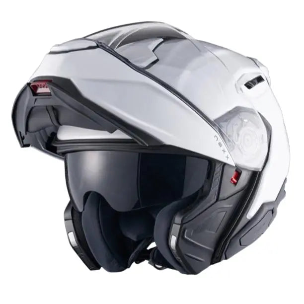 Nexx X.Lifetour Plain Flip Up Helmet White - FREE UK Shipping, FREE 365 Day Returns | Moto Central