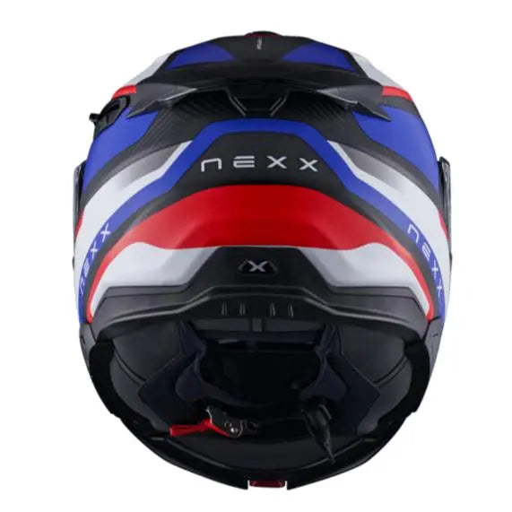 Nexx X.Lifetour Pro Mile Flip Up Helmet Matt Blue / Red - FREE UK Shipping, FREE 365 Day Returns | Moto Central