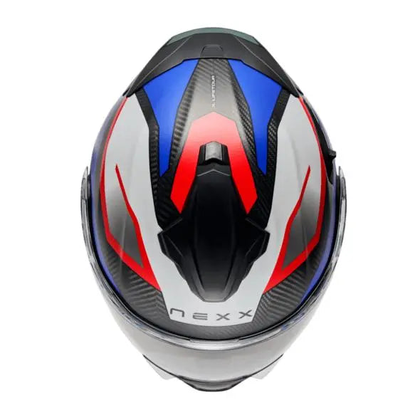 Nexx X.Lifetour Pro Mile Flip Up Helmet Matt Blue / Red - FREE UK Shipping, FREE 365 Day Returns | Moto Central