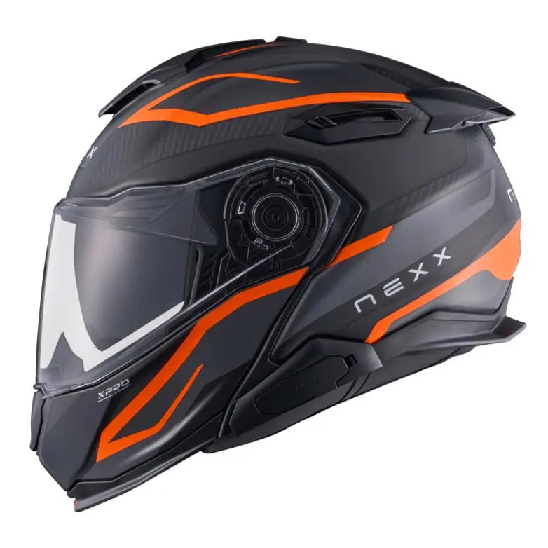 Nexx X.Lifetour Pro Mile Flip Up Helmet Matt Orange / Grey - FREE UK Shipping, FREE 365 Day Returns | Moto Central