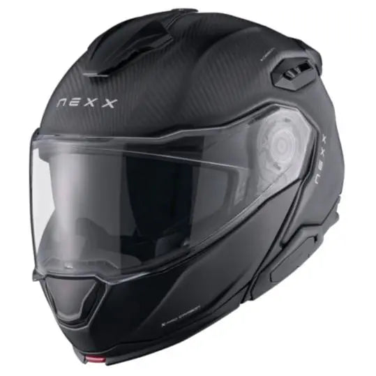 Nexx X.Lifetour Zero Pro Flip Up Helmet Matt Carbon - FREE UK Shipping, FREE 365 Day Returns | Moto Central