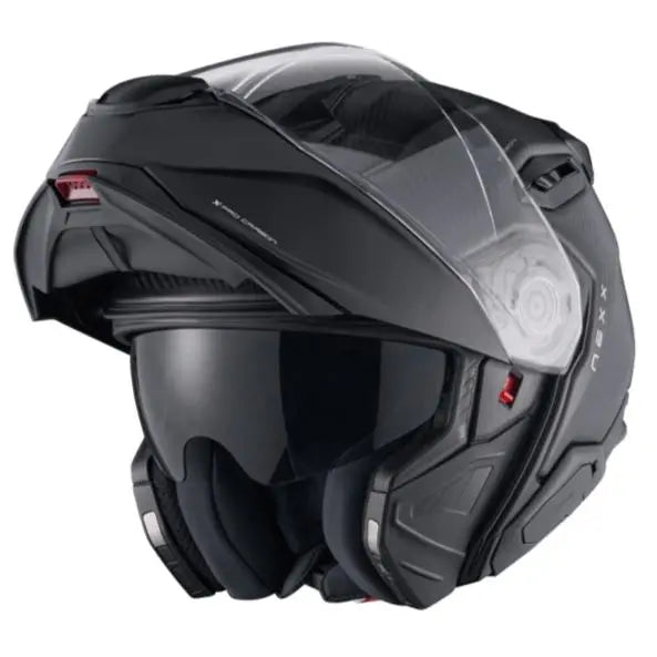 Nexx X.Lifetour Zero Pro Flip Up Helmet Matt Carbon - FREE UK Shipping, FREE 365 Day Returns | Moto Central