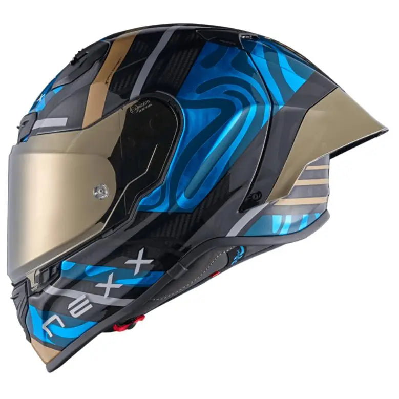 Nexx X.R3R Swirl Full Face Helmet Sky Blue - FREE UK Shipping, FREE 365 Day Returns | Moto Central