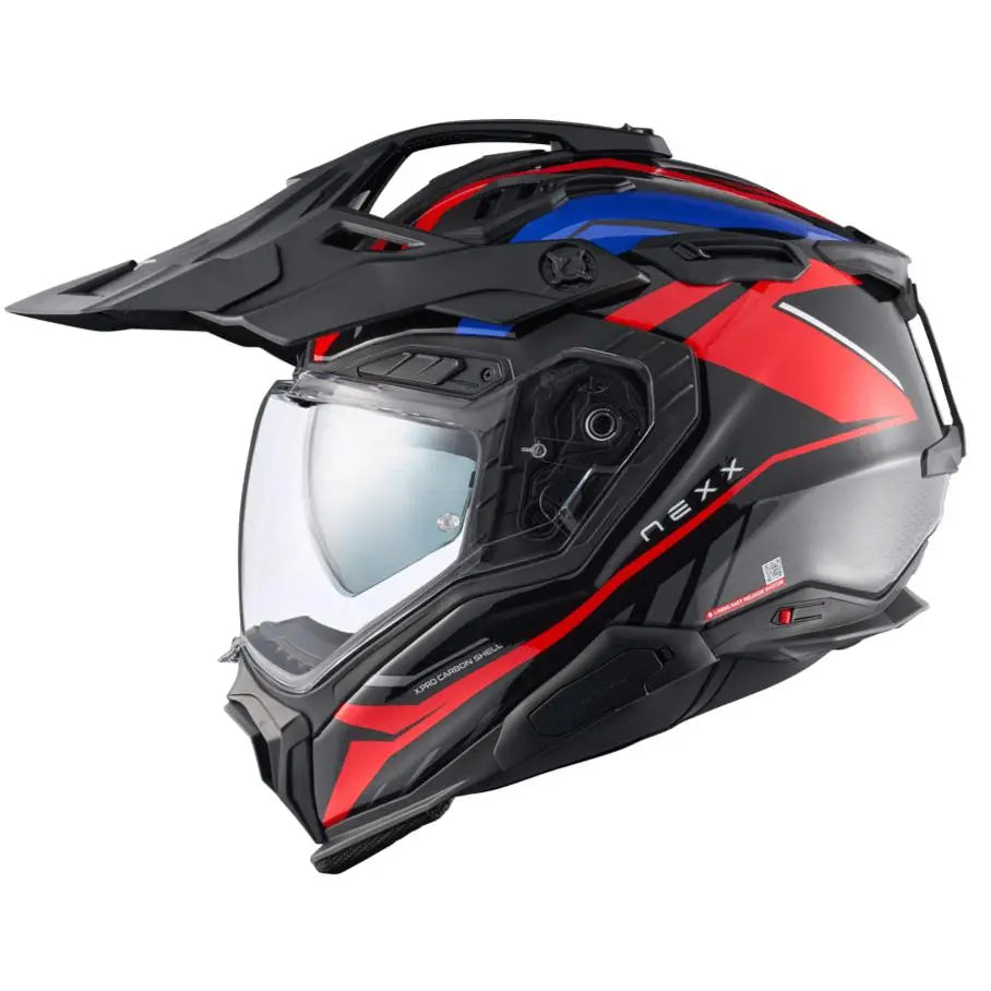 Nexx X.WED3 Gobi Adventure Helmet Red / Blue - FREE UK Shipping, FREE 365 Day Returns | Moto Central