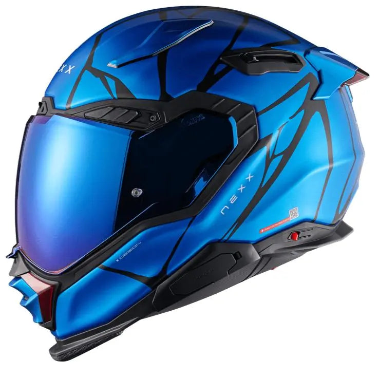 Nexx X.WST3 B-Side Full Face Helmet Matt Sky Blue - FREE UK Shipping, FREE 365 Day Returns | Moto Central