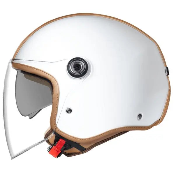 Nexx Y.10 Midtown Open Face Helmet White / Camel - FREE UK Shipping, FREE 365 Day Returns | Moto Central