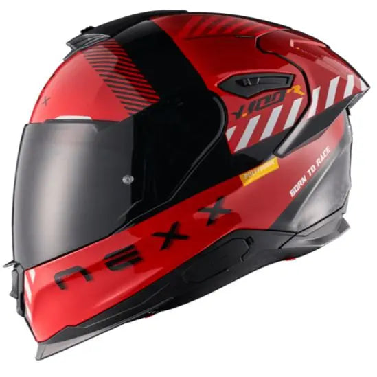 Nexx Y.100R Fade Full Face Helmet Red / Black - FREE UK Shipping, FREE 365 Day Returns | Moto Central