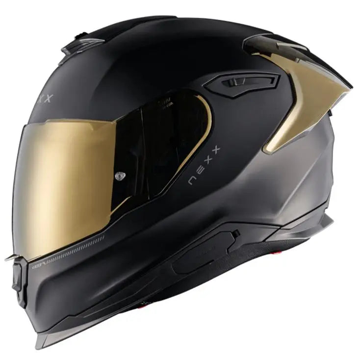 Nexx Y.100R Subsonic Full Face Helmet Black / Gold - FREE UK Shipping, FREE 365 Day Returns | Moto Central