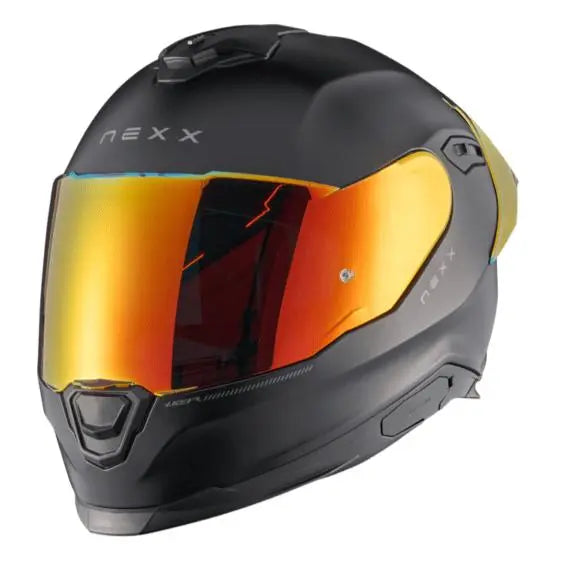 Nexx Y.100R Subsonic Full Face Helmet Matt Black / Red - FREE UK Shipping, FREE 365 Day Returns | Moto Central