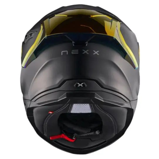 Nexx Y.100R Subsonic Full Face Helmet Matt Black / Red - FREE UK Shipping, FREE 365 Day Returns | Moto Central