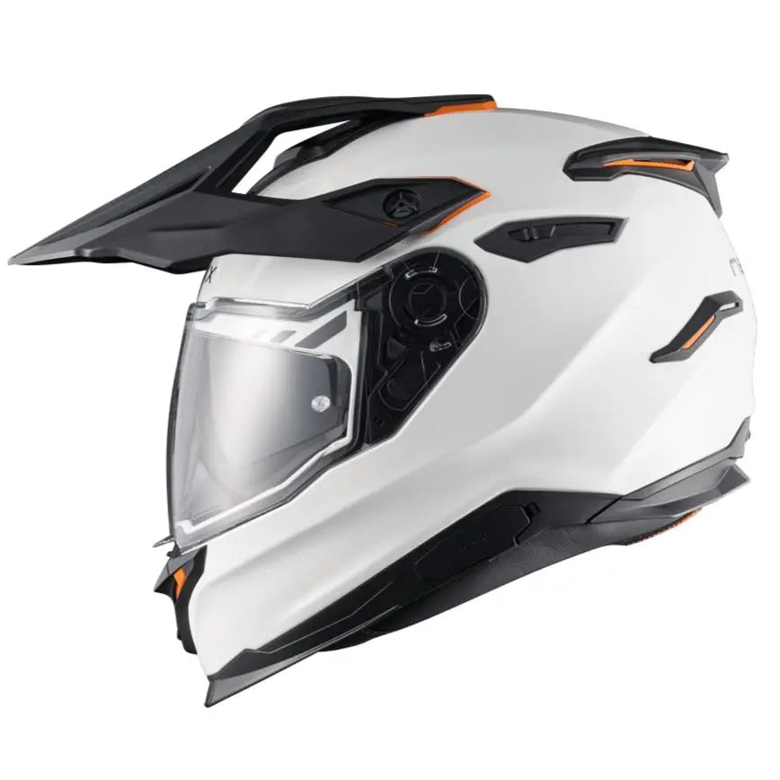 Nexx Y.TRAVL Plain Adventure Helmet White - FREE UK Shipping, FREE 365 Day Returns | Moto Central