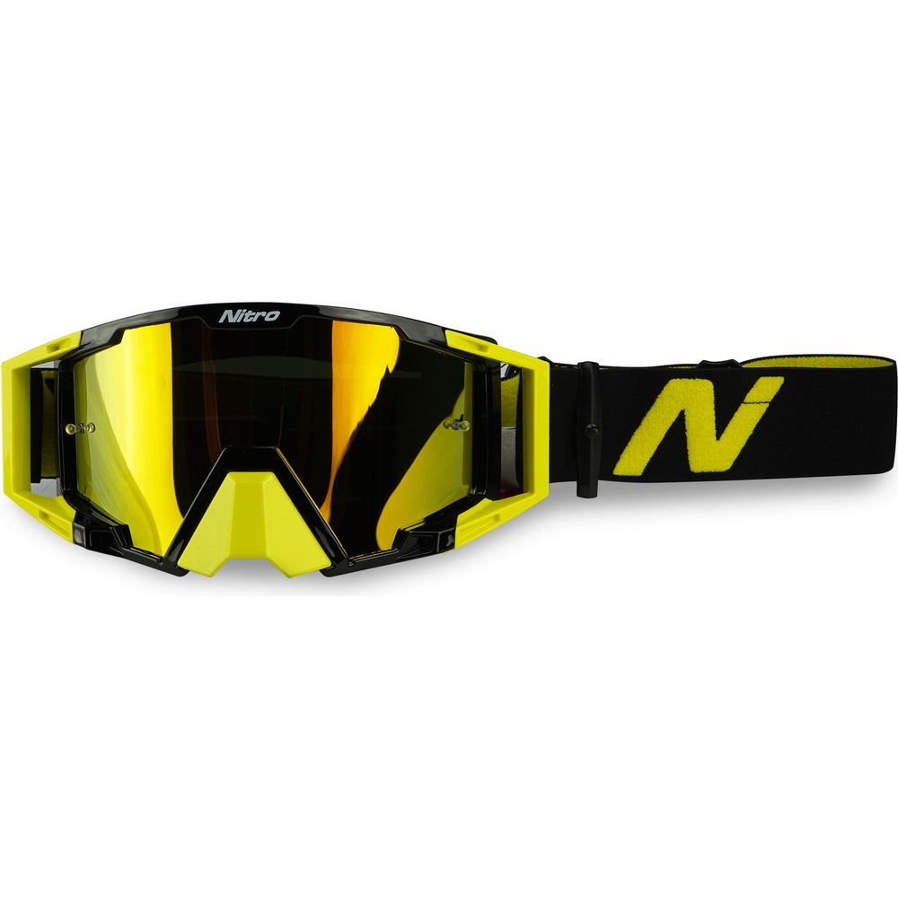 Nitro NV-100 Goggles Hi-Vis Yellow - FREE UK Shipping, FREE 365 Day Returns | Moto Central