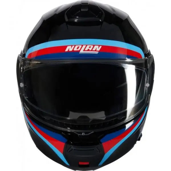 Nolan N100-6 Assoluto Modular Black / Blue / Red  - FREE UK Shipping, FREE 365 Day Returns | Moto Central