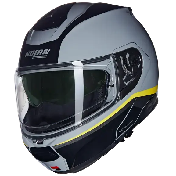 Nolan N100-6 Incognito Modular Grey / Yellow / Black  - FREE UK Shipping, FREE 365 Day Returns | Moto Central