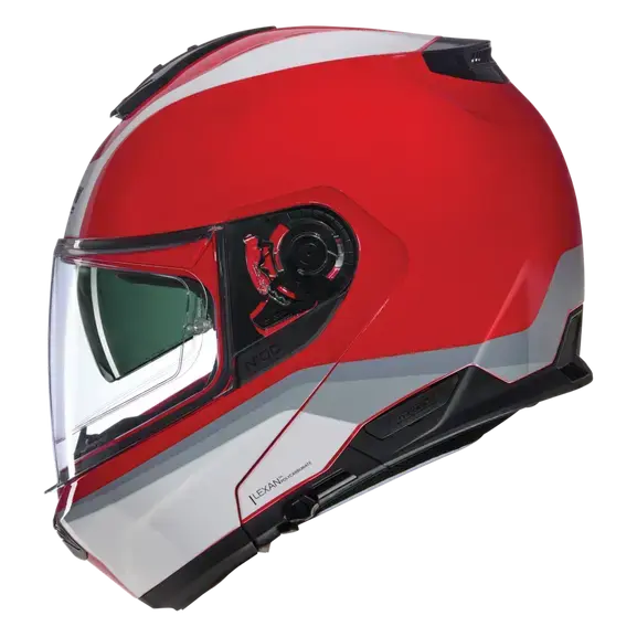 Nolan N100-6 Incognito Modular Red / Grey  - FREE UK Shipping, FREE 365 Day Returns | Moto Central