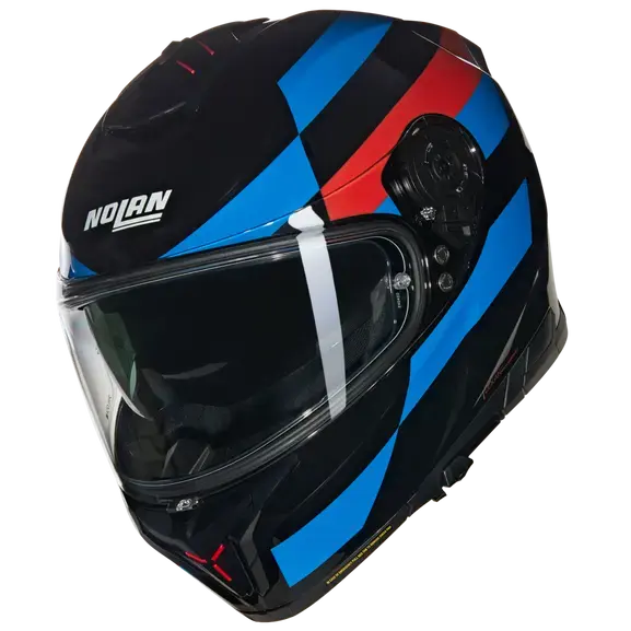 Nolan N80-8 Alfiere Black / Blue / Red  - FREE UK Shipping, FREE 365 Day Returns | Moto Central