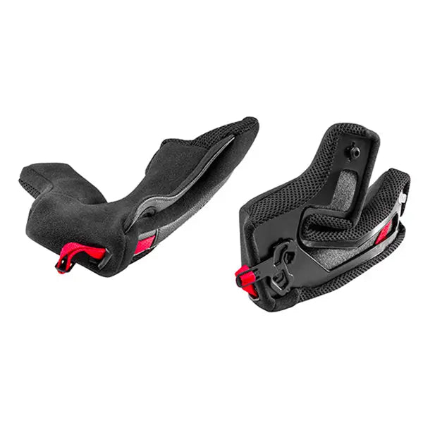 Nolan N80-8 Helmet Cheek Pads Black / Red FREE UK Delivery, FREE 365 Day Returns | Moto Central