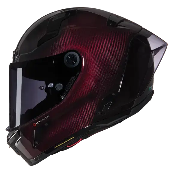 Nolan X-804 RS Liquido Red Carbon / Silver  - FREE UK Shipping, FREE 365 Day Returns | Moto Central