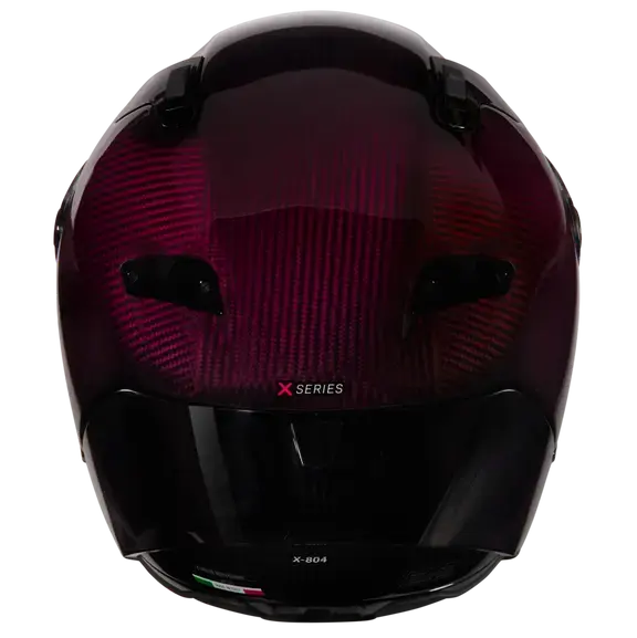 Nolan X-804 RS Liquido Red Carbon / Silver  - FREE UK Shipping, FREE 365 Day Returns | Moto Central