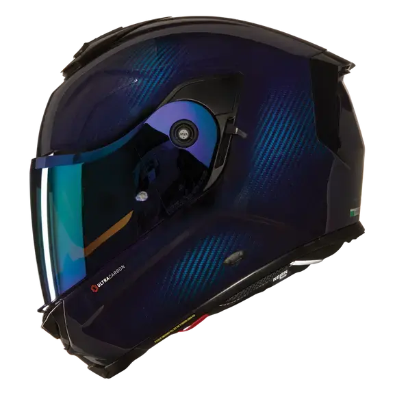 Nolan X-903 Ultra Carbon Liquido Liquid Blue Carbon  - FREE UK Shipping, FREE 365 Day Returns | Moto Central