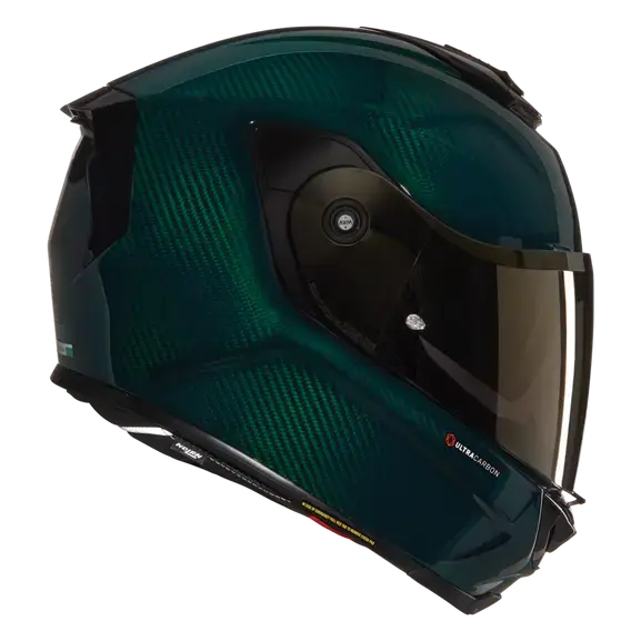 Nolan X-903 Ultra Carbon Liquido Liquid Green Carbon  - FREE UK Shipping, FREE 365 Day Returns | Moto Central