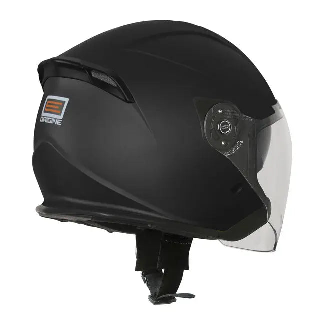 Origine Palio Solid Open Face Helmet Matt Black  - FREE UK Shipping, FREE 365 Day Returns | Moto Central