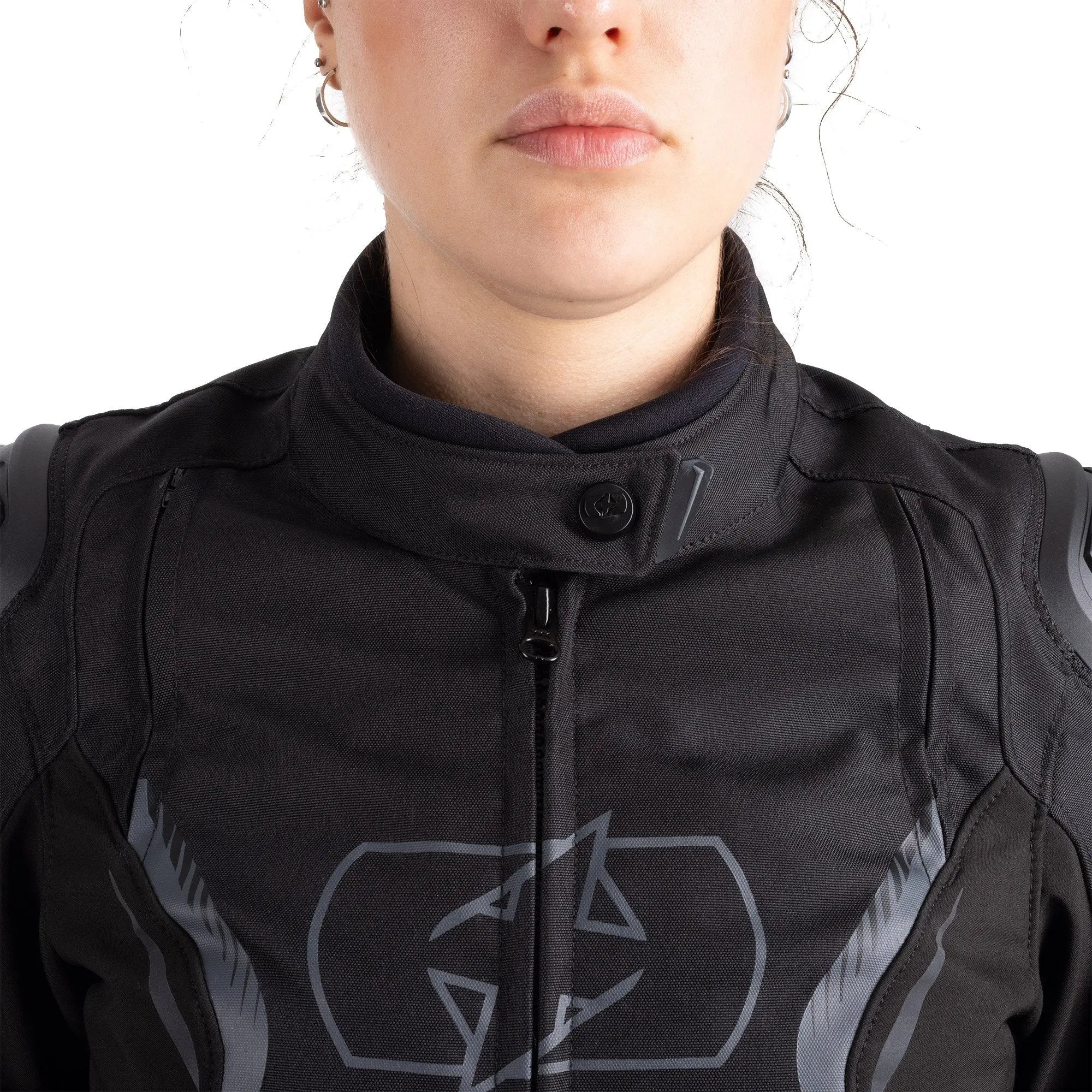 Oxford Omega 1.0 Dry2Dry Ladies Textile Jacket Stealth Black  - FREE UK Shipping, FREE 365 Day Returns | Moto Central