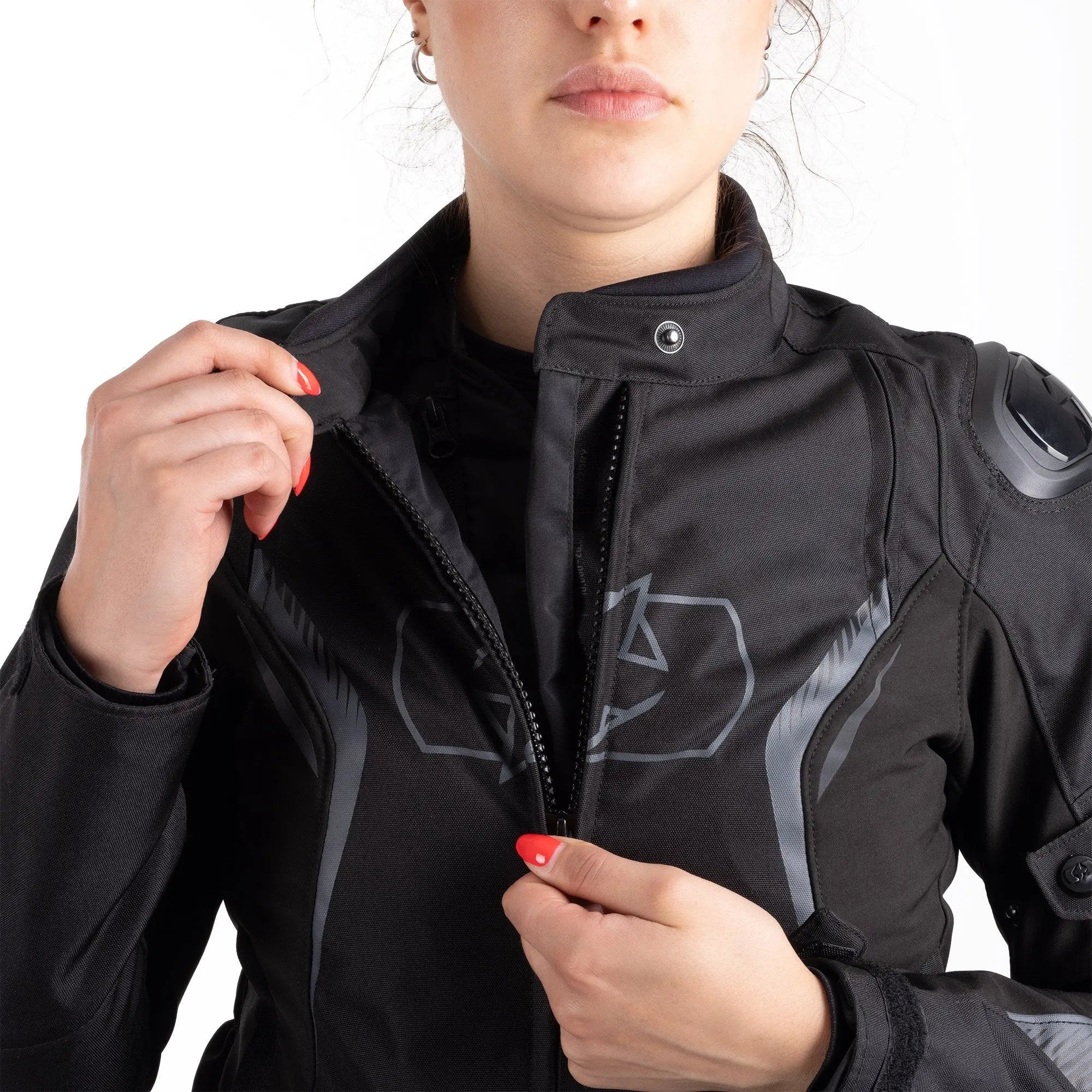 Oxford Omega 1.0 Dry2Dry Ladies Textile Jacket Stealth Black  - FREE UK Shipping, FREE 365 Day Returns | Moto Central