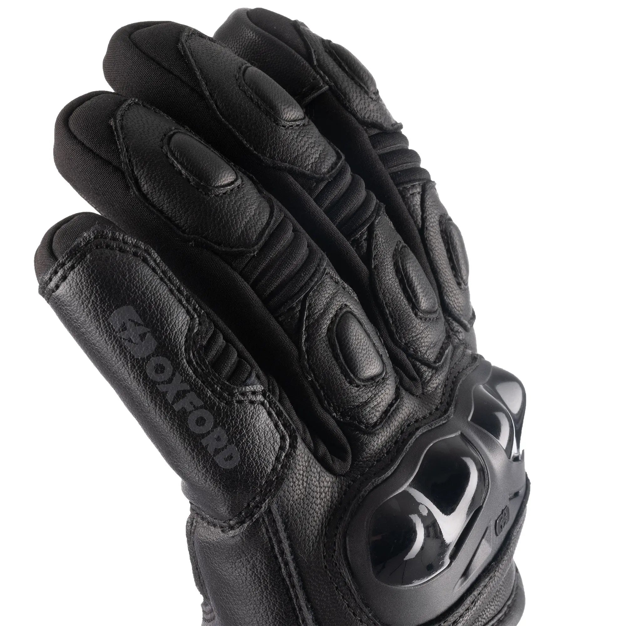 Oxford Omega 1.0 Dry2Dry Leather Gloves Black  - FREE UK Shipping, FREE 365 Day Returns | Moto Central