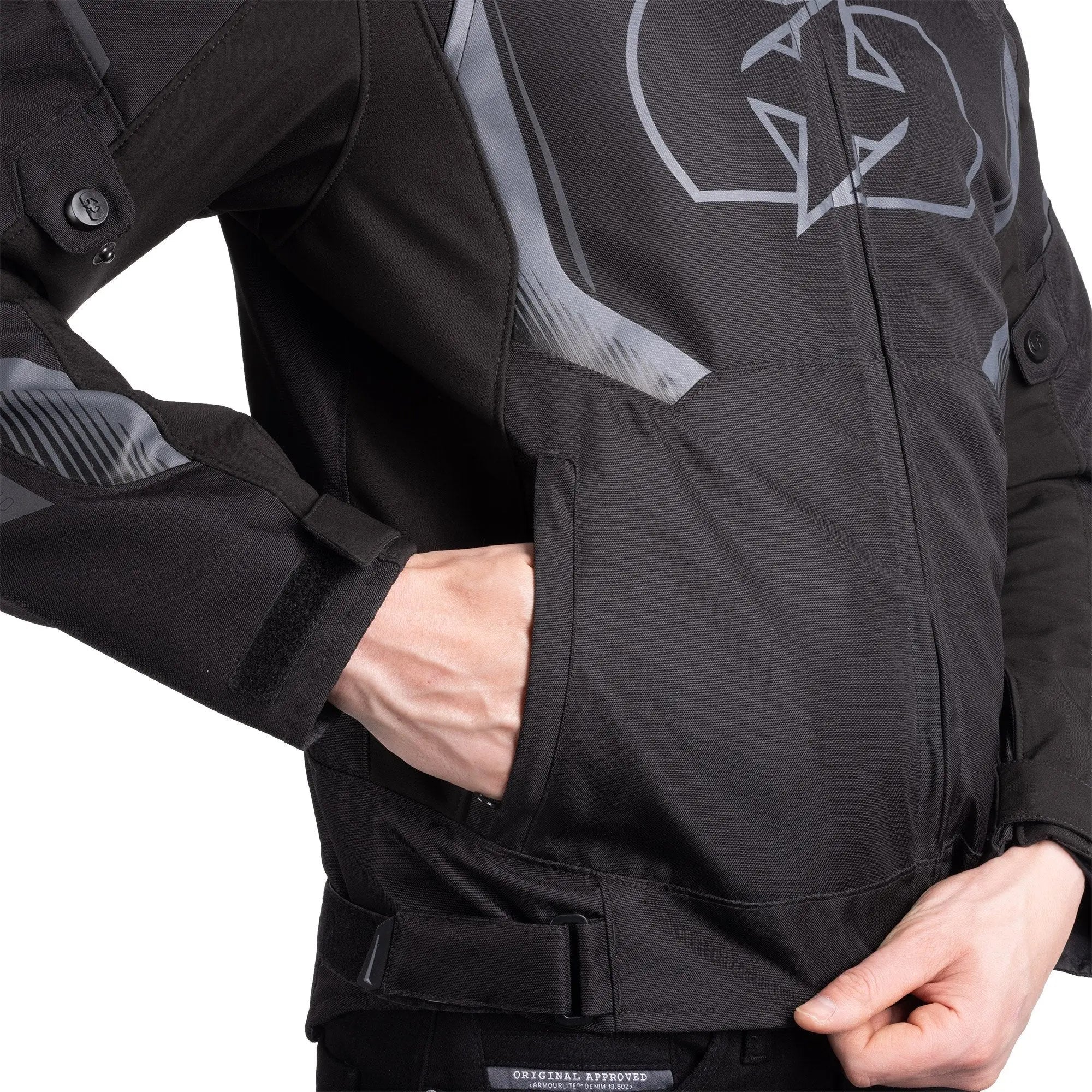 Oxford Omega 1.0 Dry2Dry Textile Jacket Stealth Black  - FREE UK Shipping, FREE 365 Day Returns | Moto Central