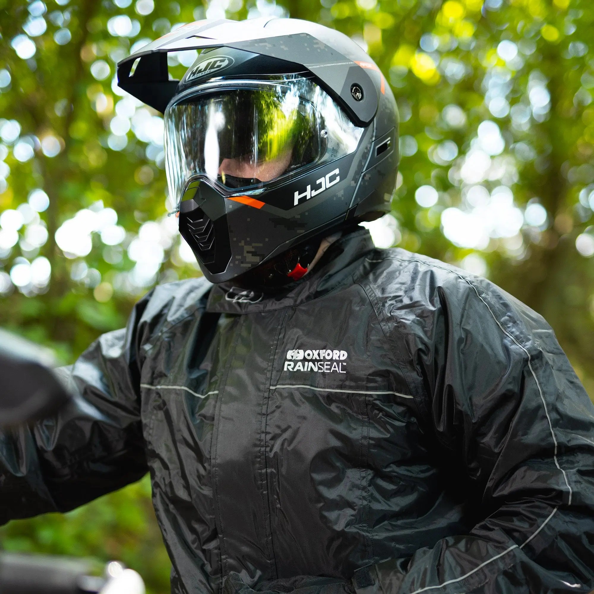 Oxford Rainseal Thermal Over Jacket Black  - FREE UK Shipping, FREE 365 Day Returns | Moto Central