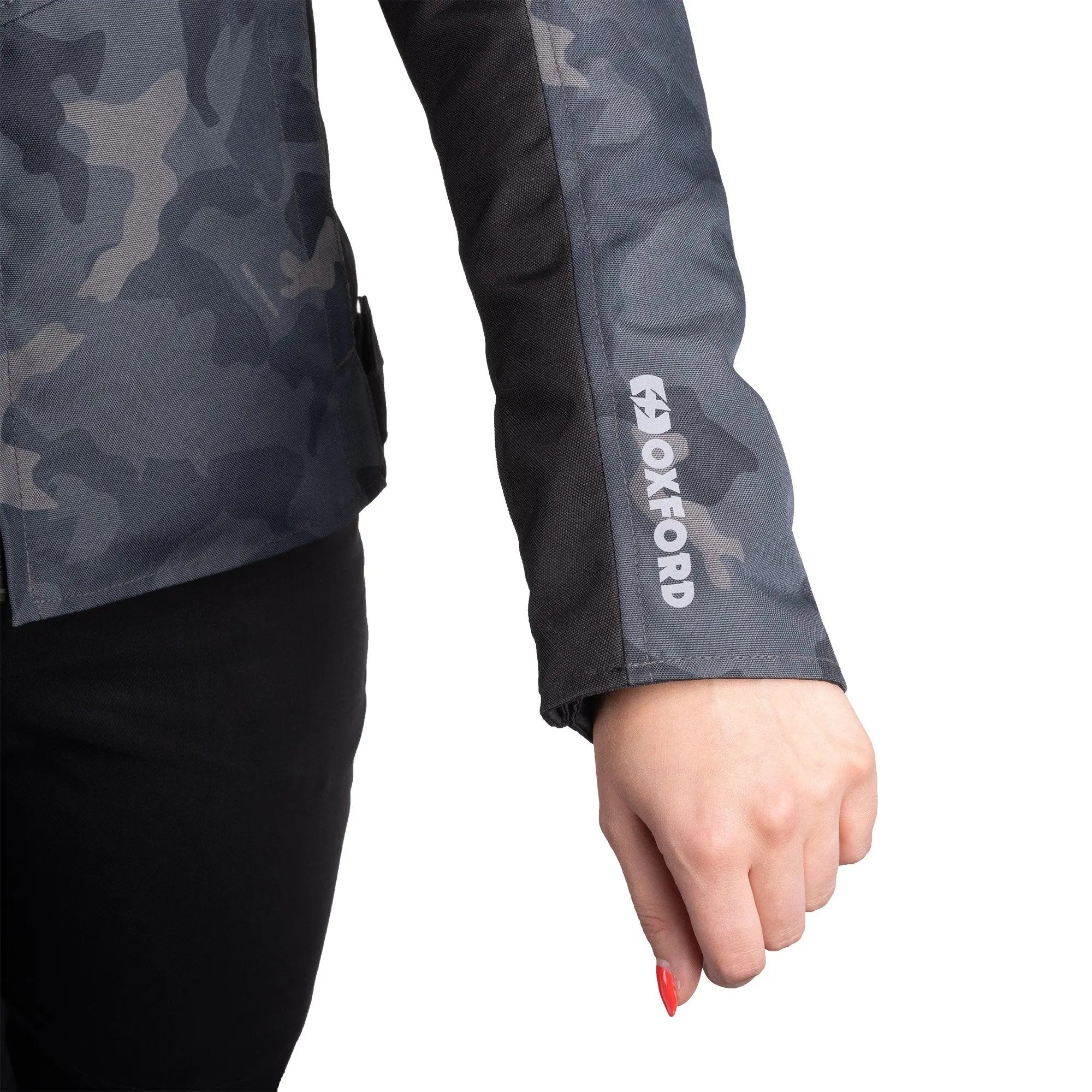 Oxford Valencia D2D 3.0 Ladies Textile Jacket Black Camo FREE UK Delivery, FREE 365 Day Returns | Moto Central