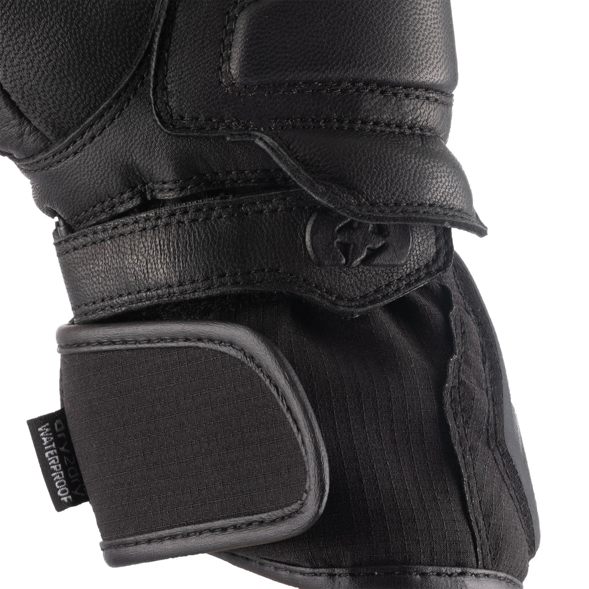 Oxford Vancouver 2.0 D2D Leather & Textile Gloves Black  - FREE UK Shipping, FREE 365 Day Returns | Moto Central