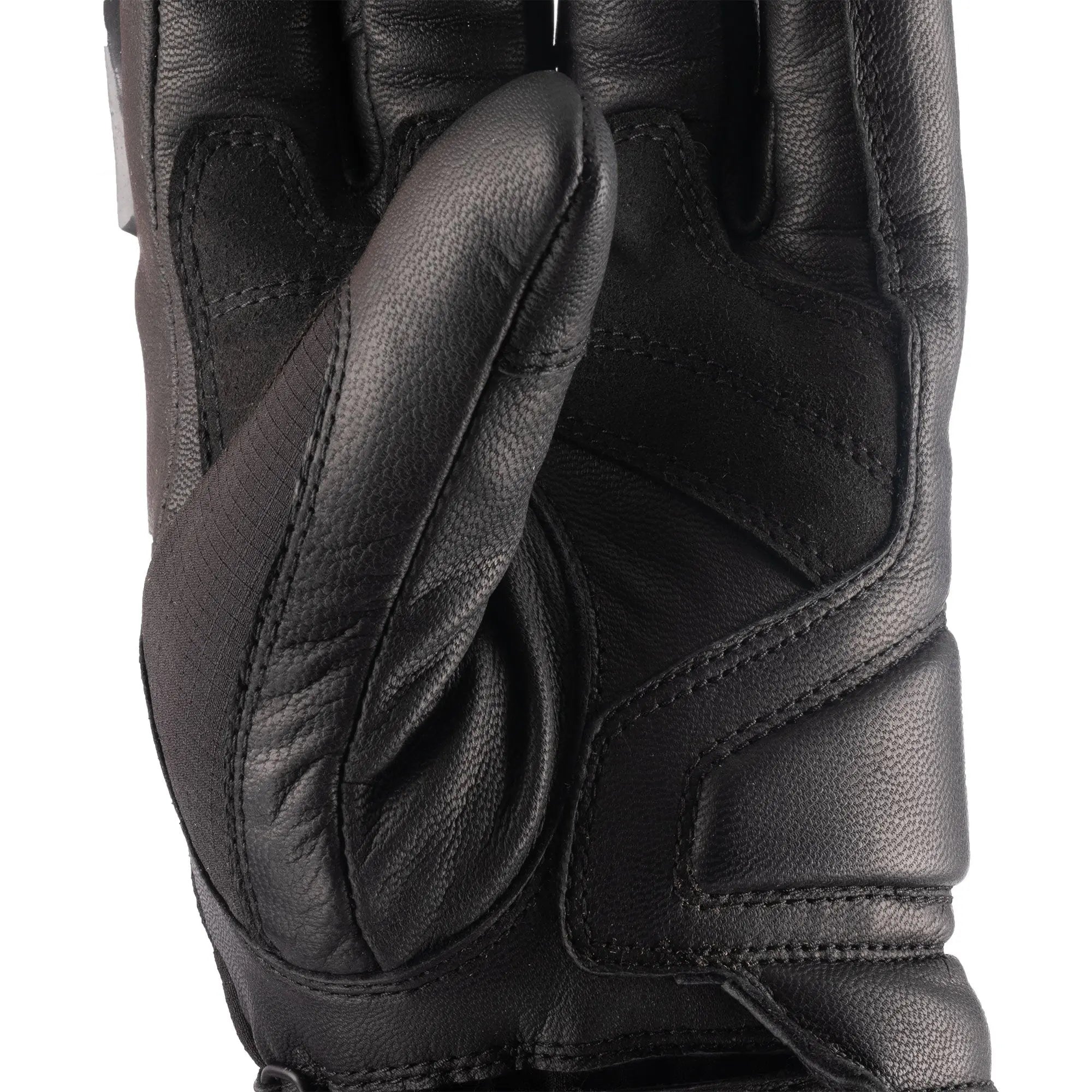 Oxford Vancouver 2.0 D2D Leather & Textile Gloves Black  - FREE UK Shipping, FREE 365 Day Returns | Moto Central