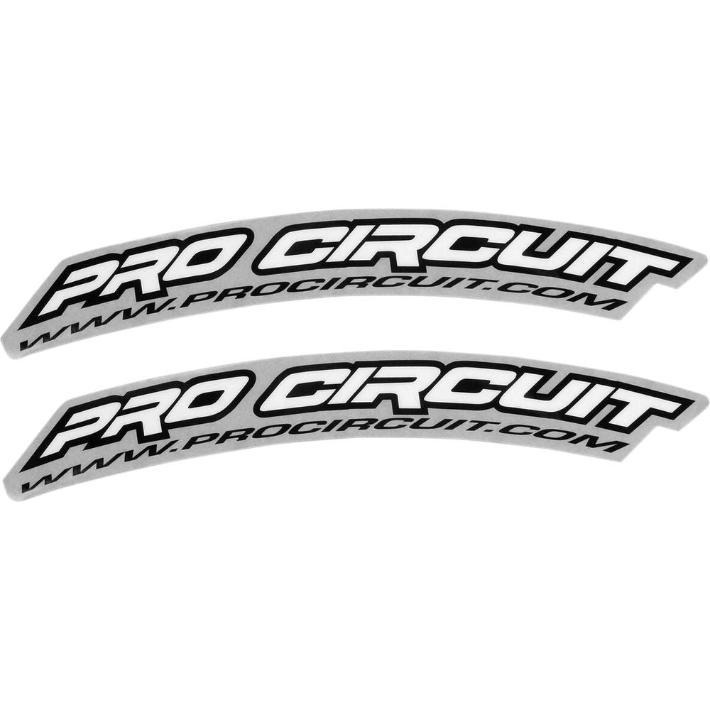 Pro Circuit Fender Stickers White