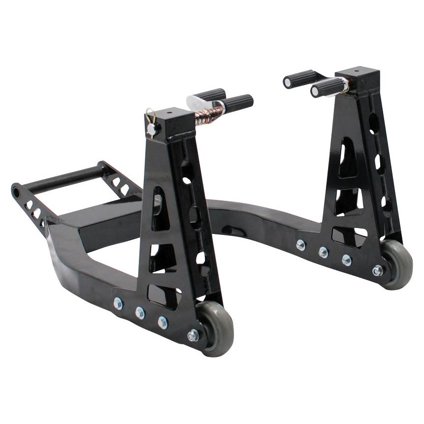 BikeTek Aluminium Box Section Front Paddock Stand Black